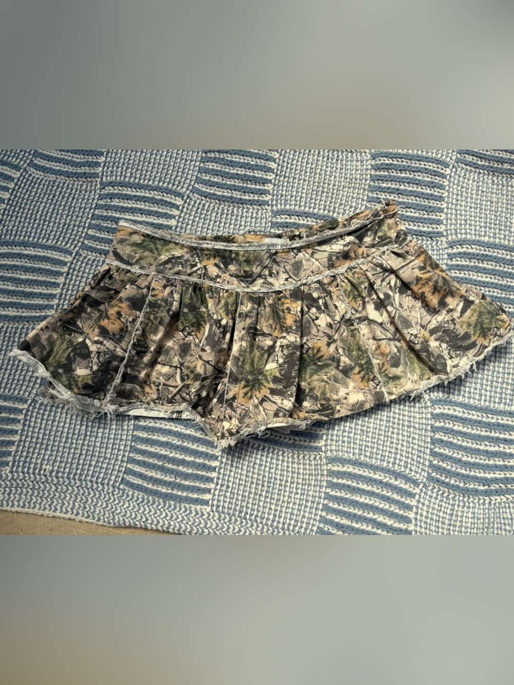La Hearts Camo Pleated Skort super mini - Green, Brown, Black